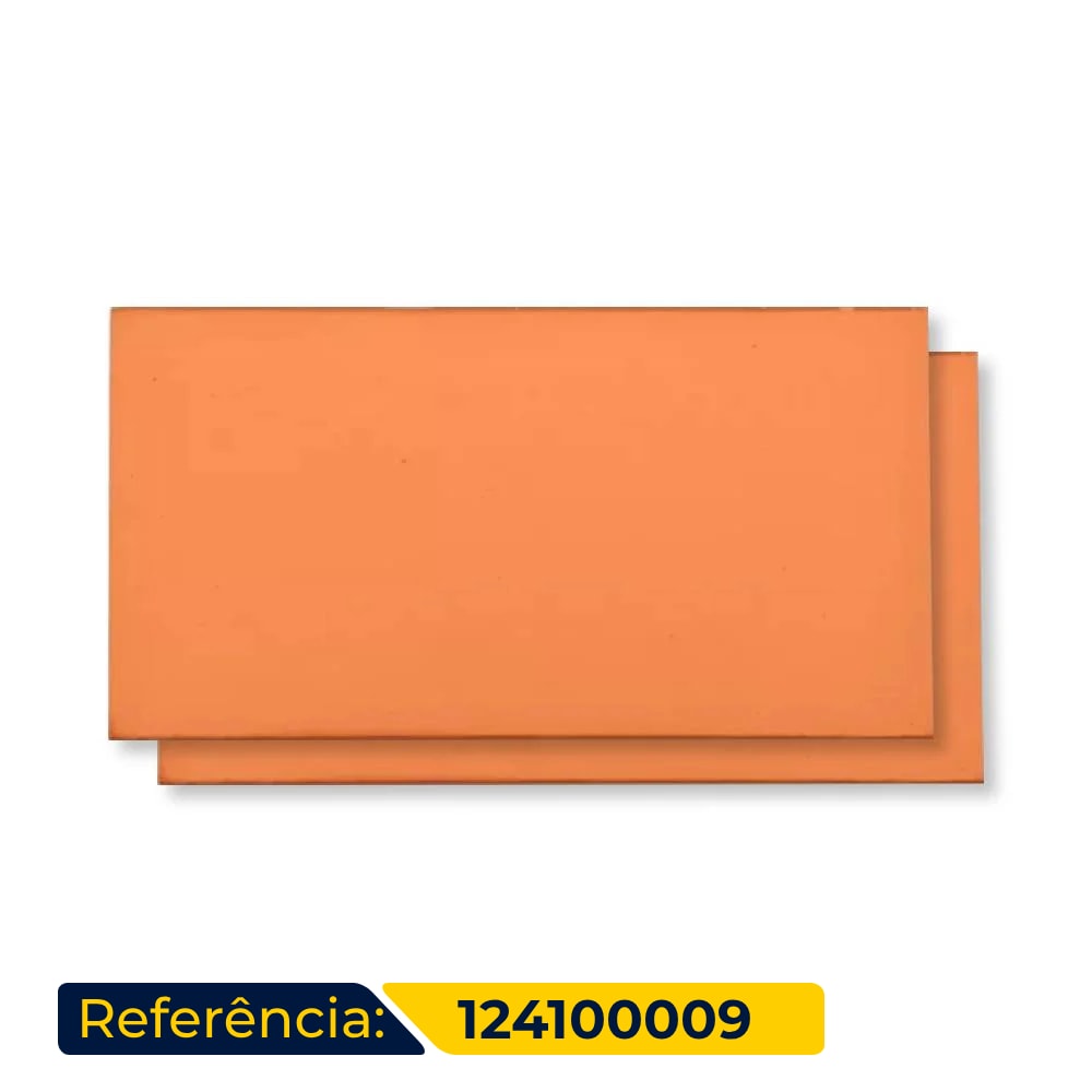 Revestimento Cerâmico Externo 11,5x24cm Caixa 1,10m² Nina Linea Scortese Rosso Liso - 124100009