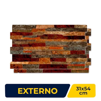 Revestimento Cerâmico Externo 31x54cm Caixa 1,51m² Savane Oasis Ravera Bold