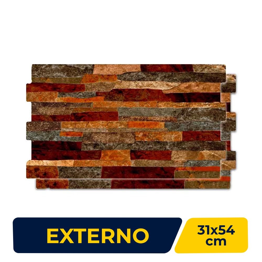 Revestimento Cerâmico Externo 31x54cm Caixa 1,51m² Savane Oasis Ravera Bold