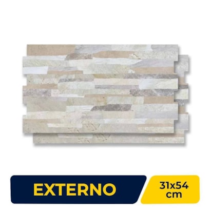 Revestimento Cerâmico Externo 31x54cm Caixa 1,51m² Savane Oasis Topázio Bold