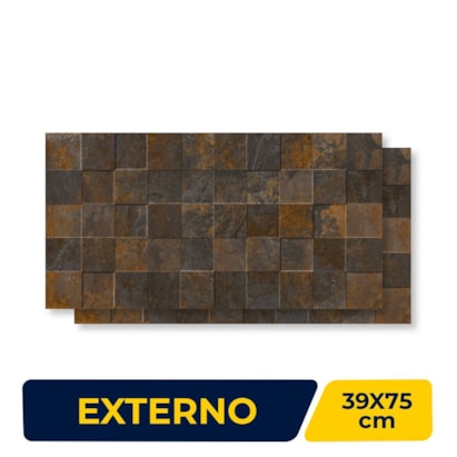 Revestimento Cerâmico Externo 39x75cm Caixa 2,06m² Incopisos Ferrero Retificado - 539010