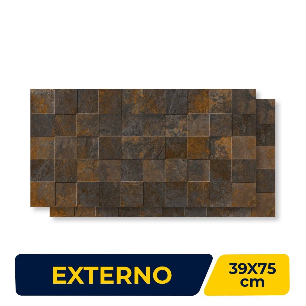 Revestimento Cerâmico Externo 39x75cm Caixa 2,06m² Incopisos Ferrero Retificado - 539010