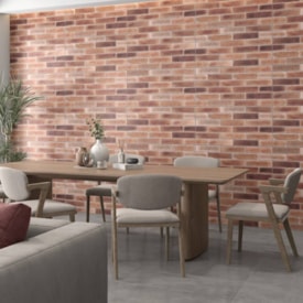 Revestimento Cerâmico Externo 39x75cm Caixa 2,06m² Incopisos Ladrillo Red Retificado - 539004