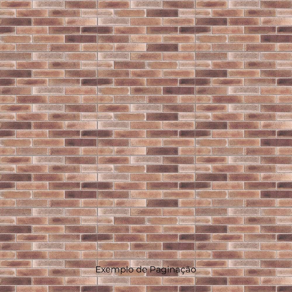 Revestimento Cerâmico Externo 39x75cm Caixa 2,06m² Incopisos Ladrillo Red Retificado - 539004