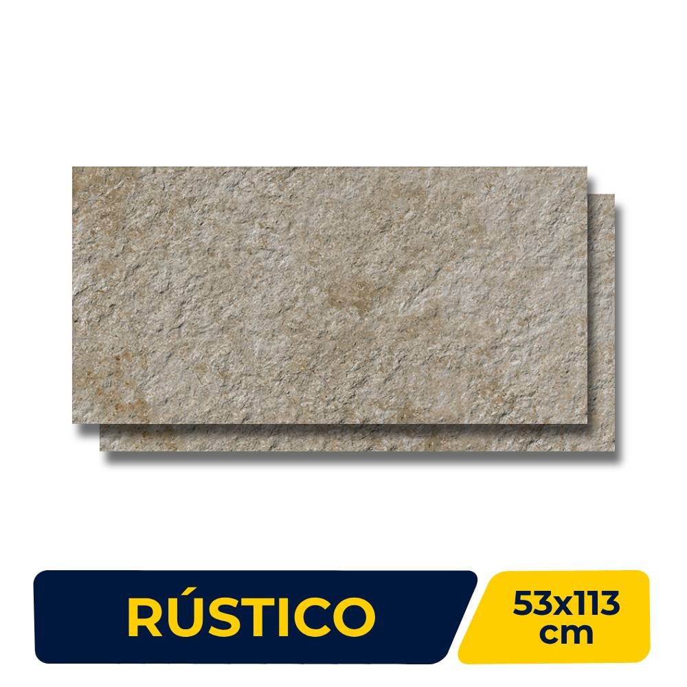 Revestimento Cerâmico Externo 56x113cm Caixa 2,50m² Savane Pietra Di Matera Retificado