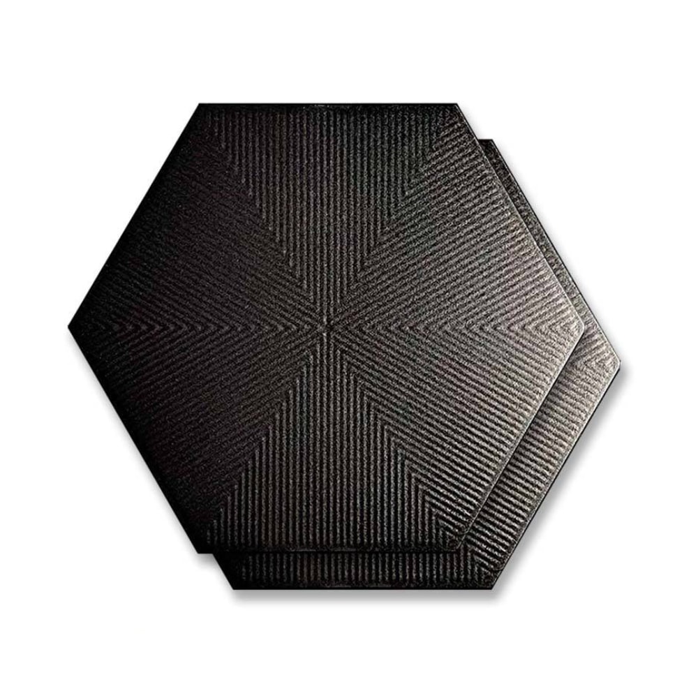 Revestimento Cerâmico Hexagonal 22,8x22,8cm Caixa 1,02m² Ceral Connect Black - 108320245