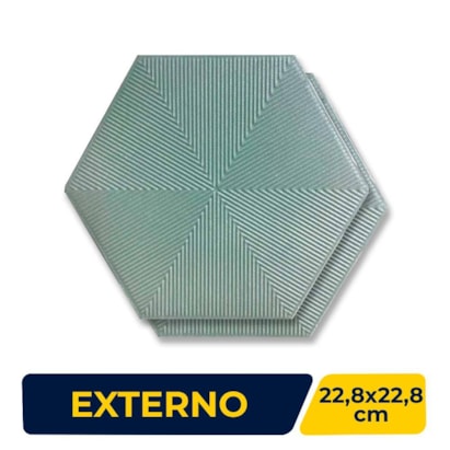 Revestimento Cerâmico Hexagonal 22,8x22,8cm Caixa 1,02m² Ceral Connect Green