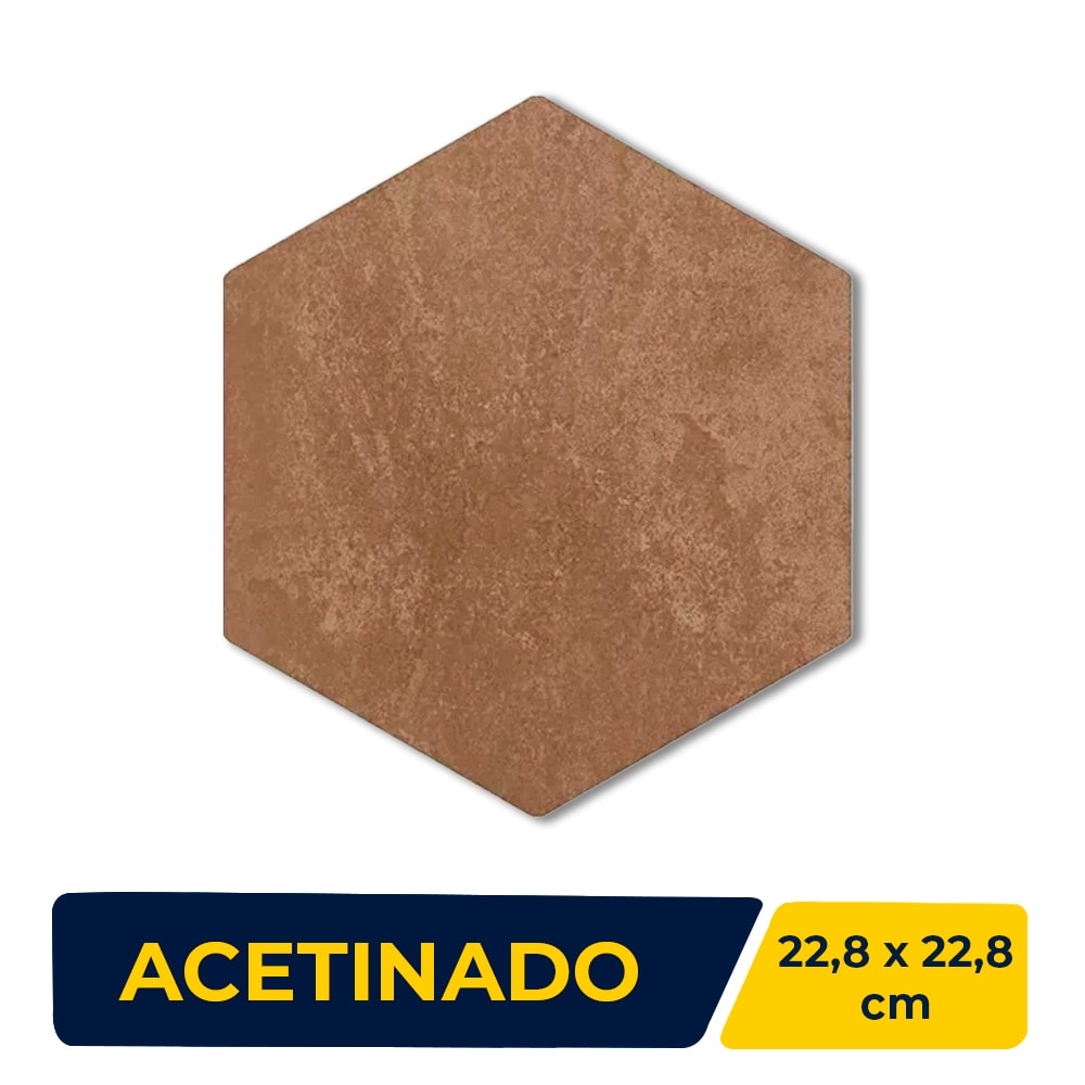 Revestimento Cerâmico Hexagonal 22,8x22,8cm Caixa 1,02m² Ceral Cotto - 108320175