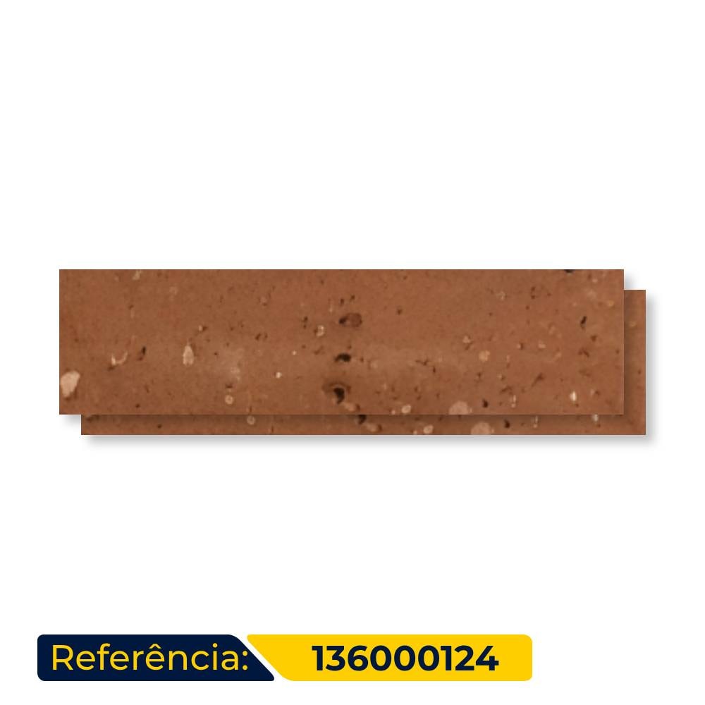 Revestimento Cerâmico Natural 07x26cm Caixa 0,73m² Nina Brick Terracota - 136000124