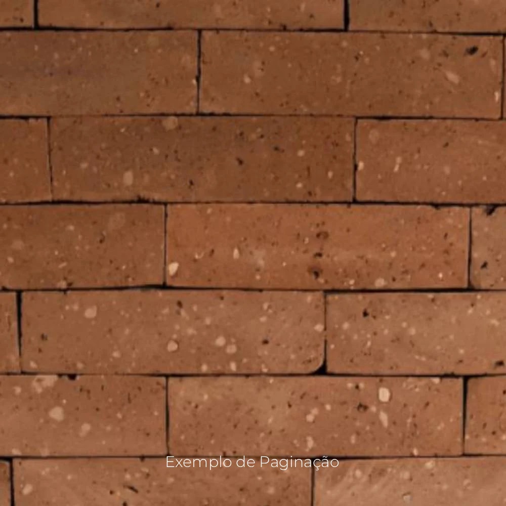 Revestimento Cerâmico Natural 07x26cm Caixa 0,73m² Nina Brick Terracota - 136000124
