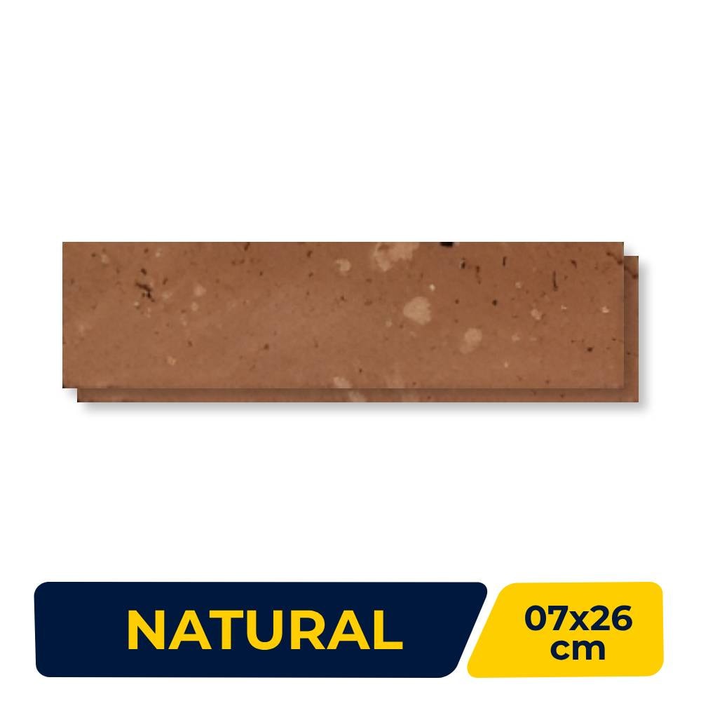 Revestimento Cerâmico Natural 07x26cm Caixa 0,73m² Nina Brick Terracota - 136000124
