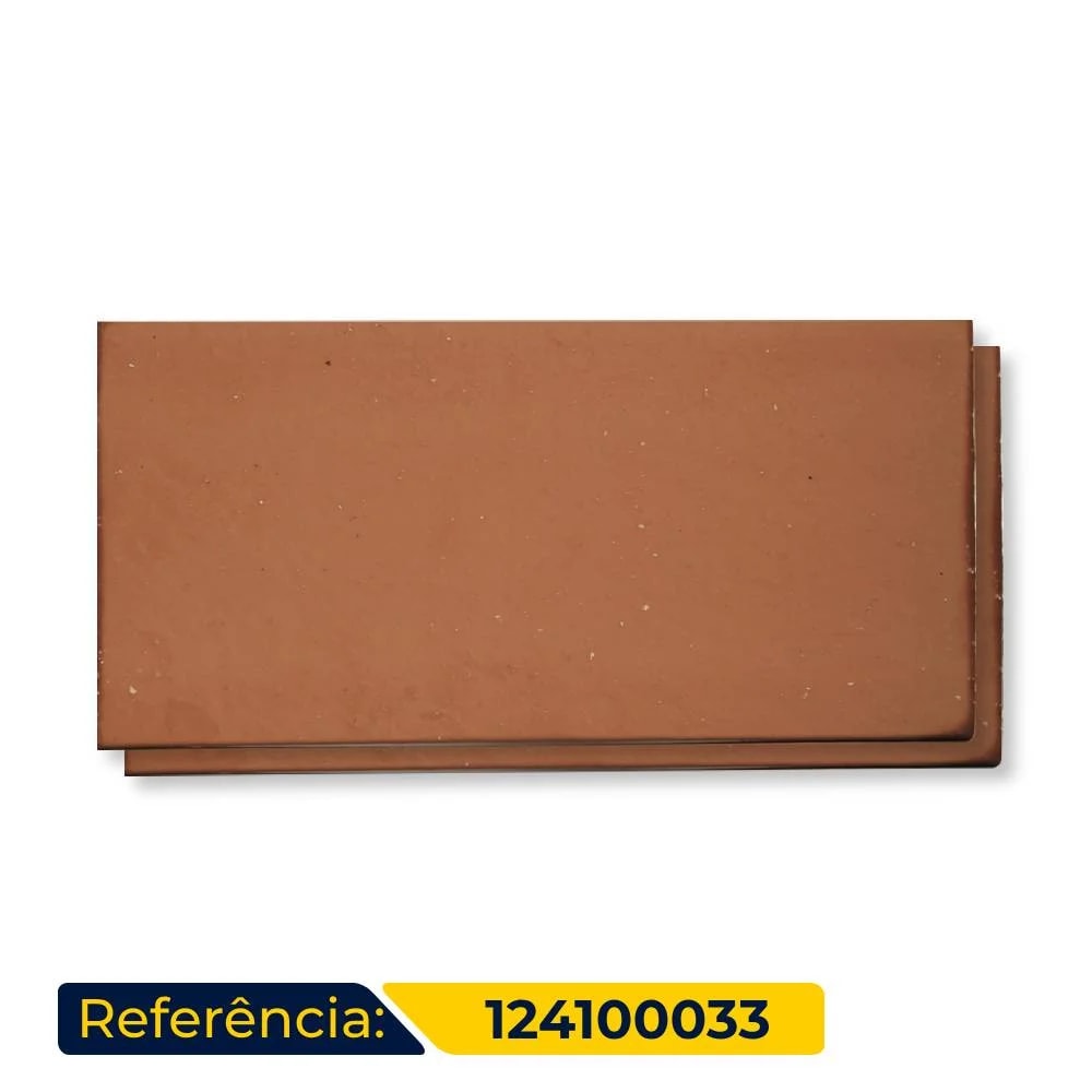 Revestimento Cerâmico Natural 11,5x24cm Caixa 1,10m² Nina Linea Pietra Rosso - 124100033