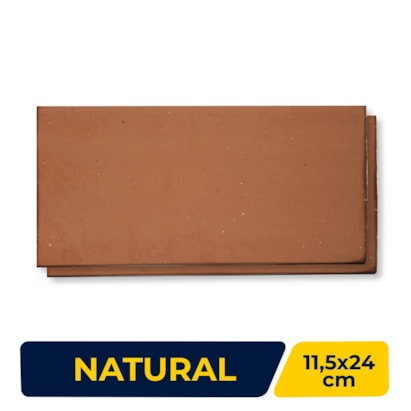 Revestimento Cerâmico Natural 11,5x24cm Caixa 1,10m² Nina Linea Pietra Rosso - 124100033
