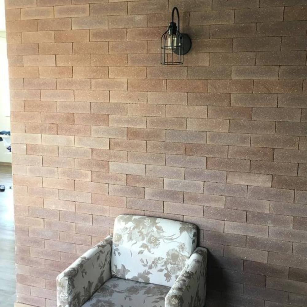 Revestimento Cerâmico Natural 24x07cm Caixa 1,00m² DeRosso Filete Inglês Fendi Escuro - 1982