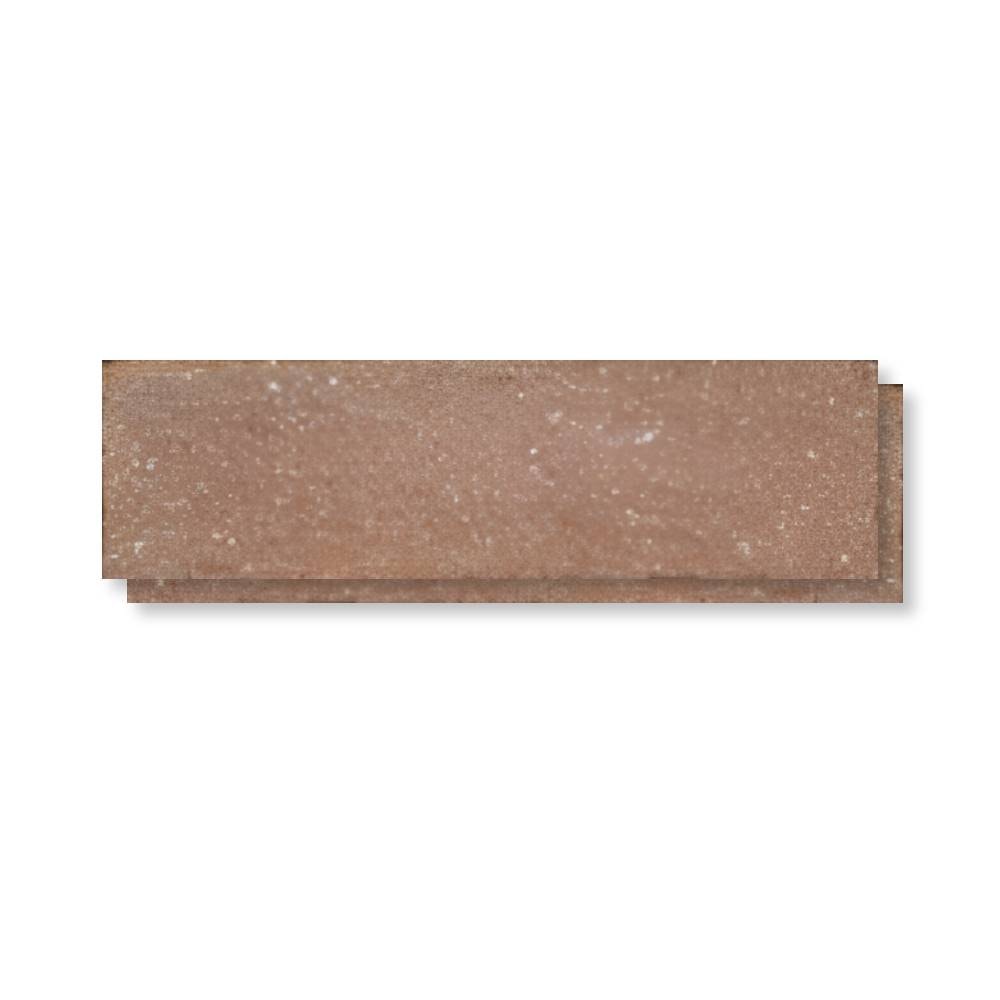 Revestimento Cerâmico Natural 24x07cm Caixa 1,00m² DeRosso Filete Inglês Fendi Escuro - 1982