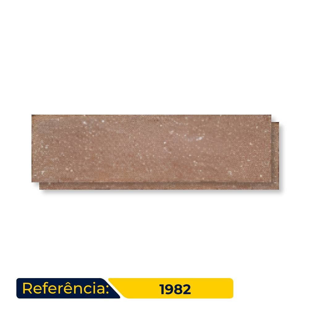 Revestimento Cerâmico Natural 24x07cm Caixa 1,00m² DeRosso Filete Inglês Fendi Escuro - 1982