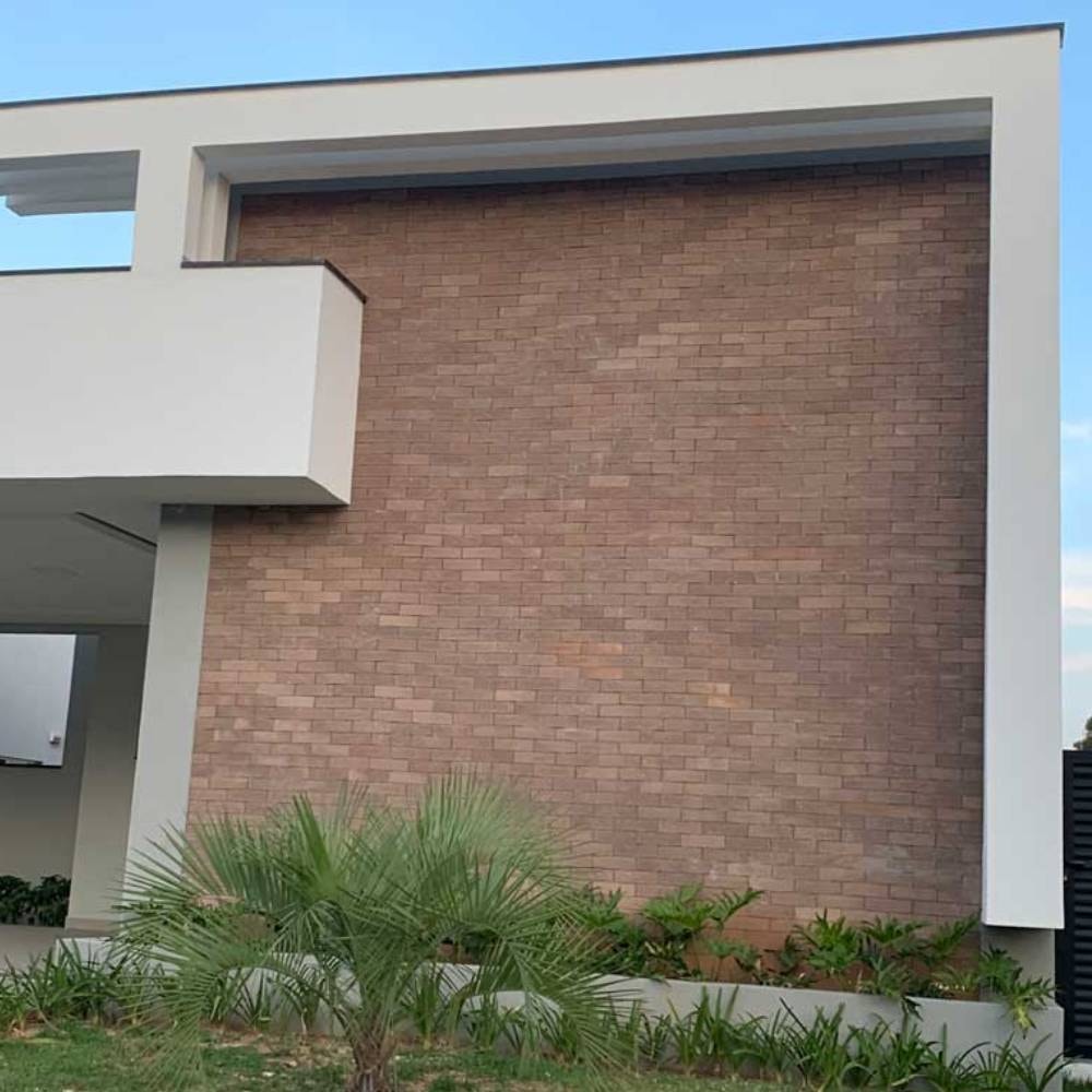 Revestimento Cerâmico Natural 24x07cm Caixa 1,00m² DeRosso Filete Inglês Fendi Escuro - 1982