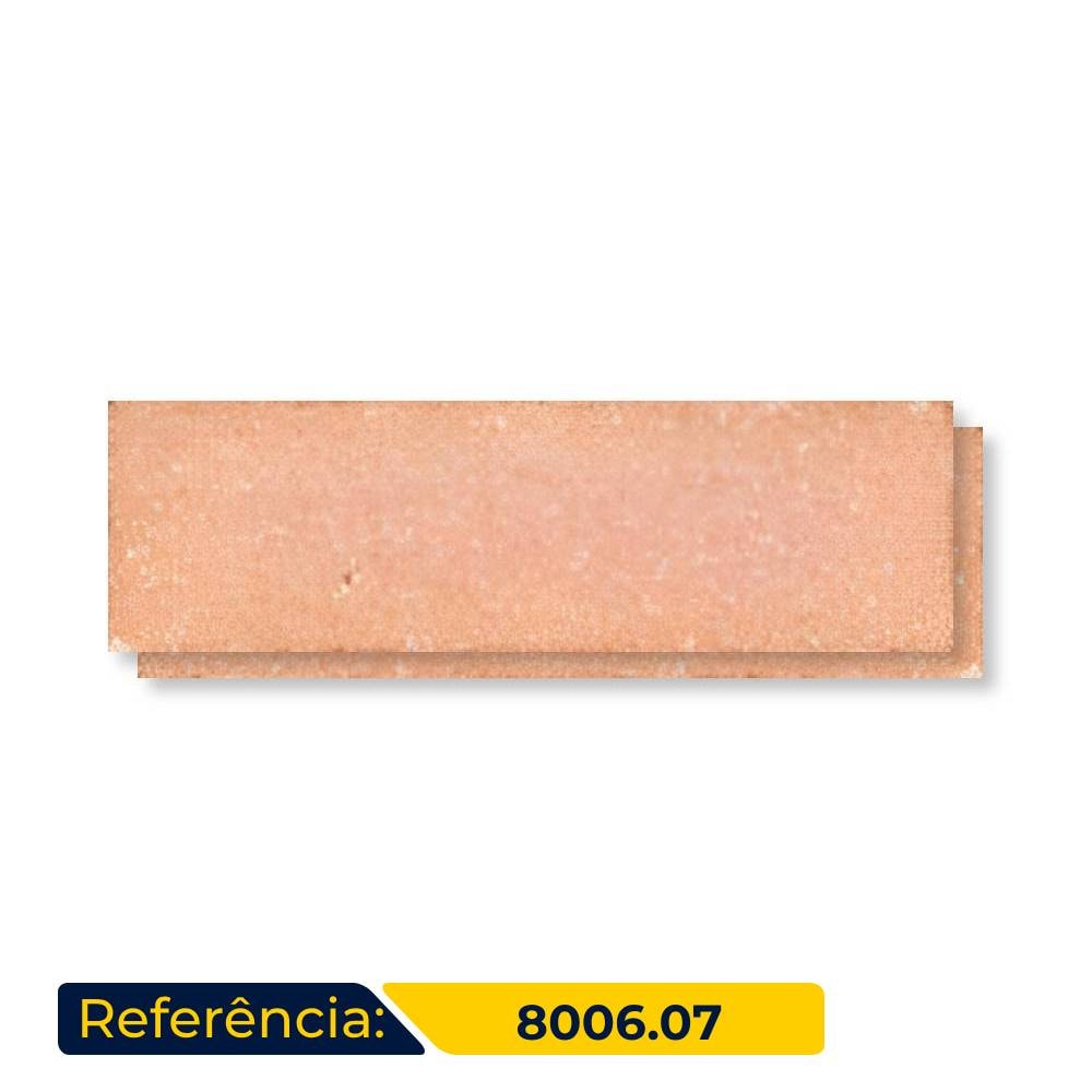 Revestimento Cerâmico Natural 24x07cm Caixa 1,00m² DeRosso Filete Inglês Rosado - 8006.07