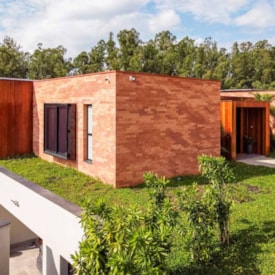 Revestimento Cerâmico Natural 24x07cm Caixa 1,00m² DeRosso Filete Inglês Vermelho Alaranjado - 8012072115