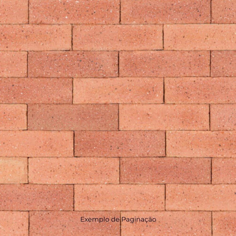 Revestimento Cerâmico Natural 24x07cm Caixa 1,00m² DeRosso Filete Inglês Vermelho Alaranjado - 8012072115