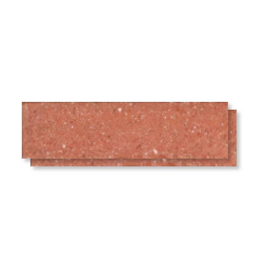 Revestimento Cerâmico Natural 24x07cm Caixa 1,00m² DeRosso Filete Inglês Vermelho Claro - 8000.07