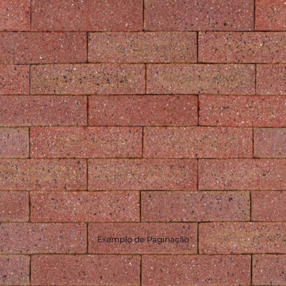 Revestimento Cerâmico Natural 24x07cm Caixa 1,00m² DeRosso Filete Inglês Vermelho Escuro - 8001.07/2002