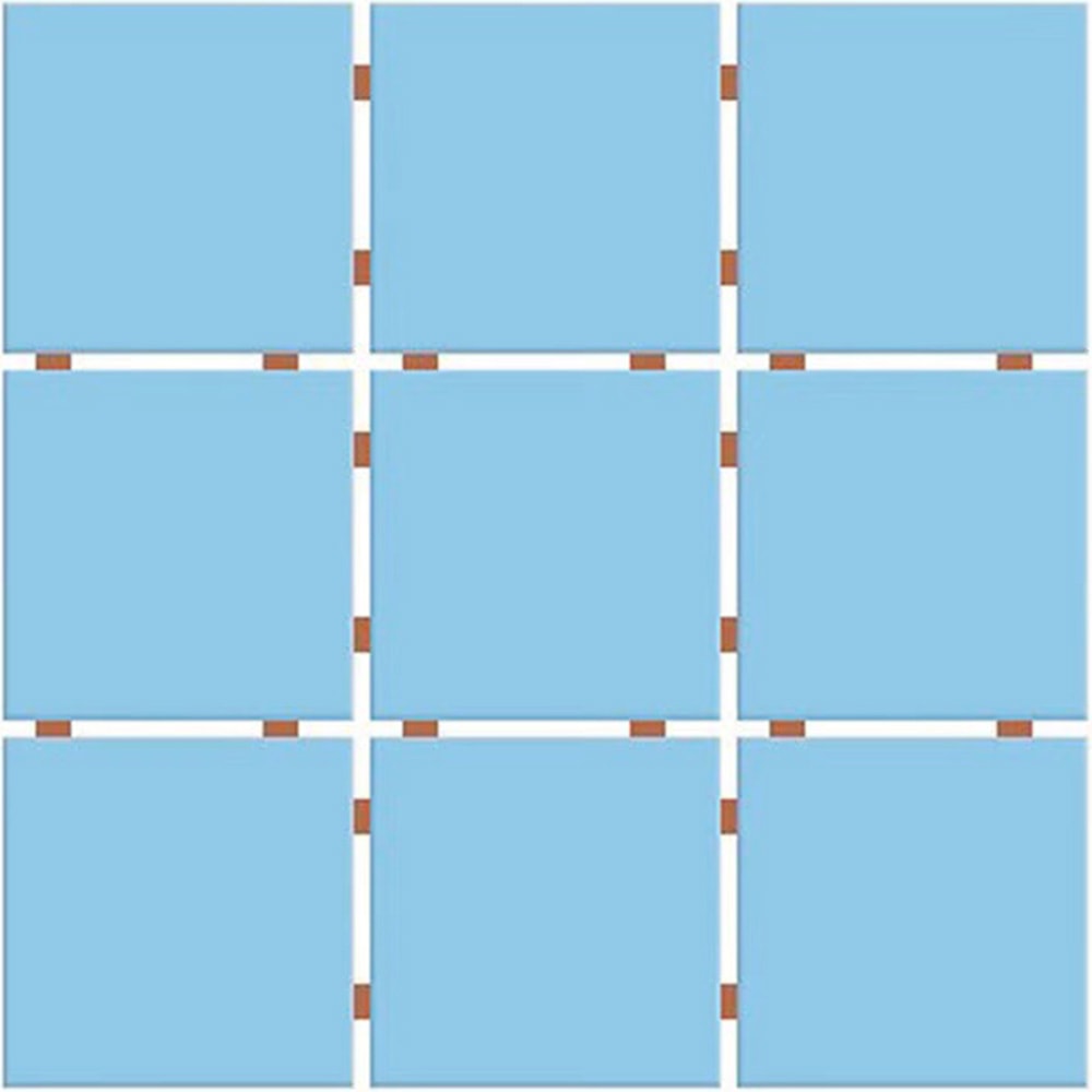 Revestimento Cerâmico Pastilha 10x10cm Caixa 2,07m² Ceral Azul Piscina - 1870545