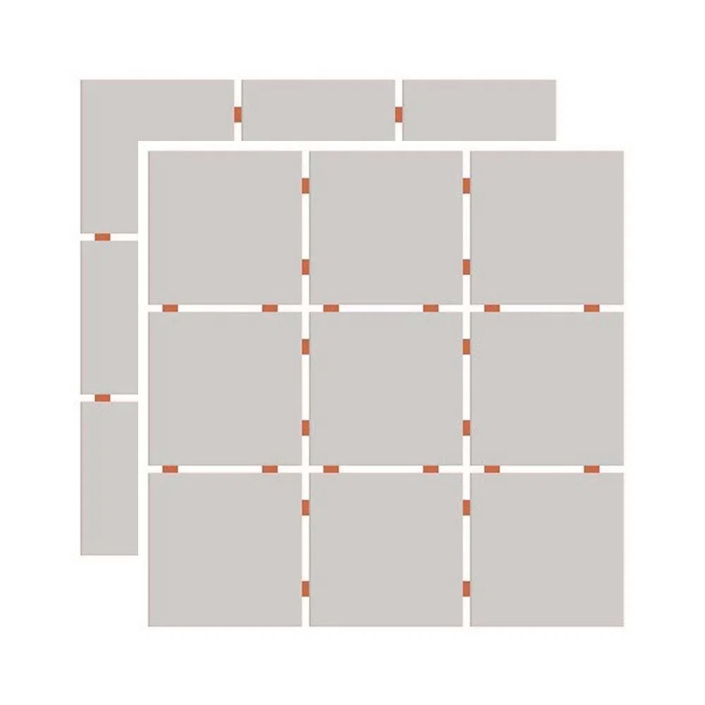 Revestimento Cerâmico Pastilha 10x10cm Caixa 2,07m² Ceral Cinza Claro - 1870505