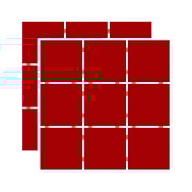 Revestimento Cerâmico Pastilha 10x10cm Caixa 2,07m² Ceral Vermelho - 1870385