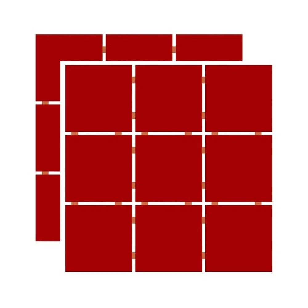 Revestimento Cerâmico Pastilha 10x10cm Caixa 2,07m² Ceral Vermelho - 1870385