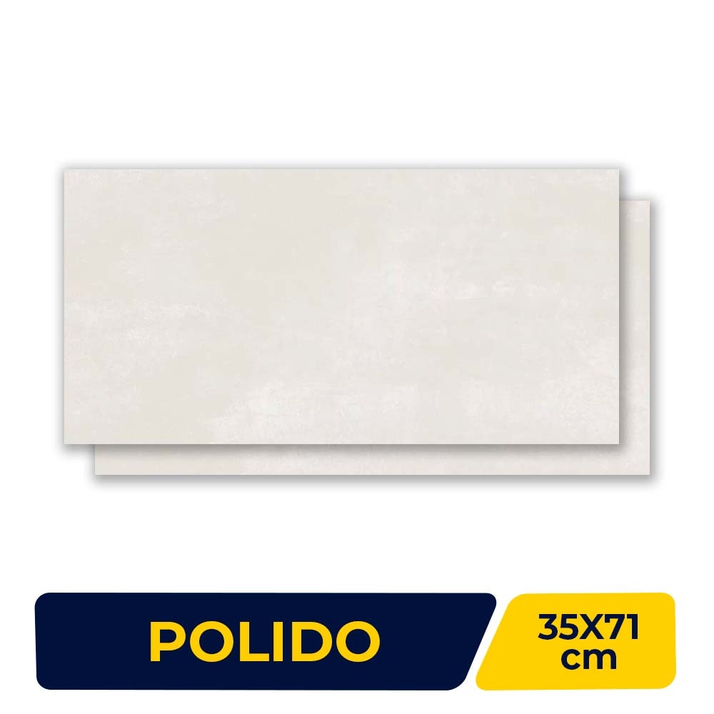 Revestimento Cerâmico Polido 35x71cm Caixa 2,00m² Duragres Alvorada Cinza Retificado