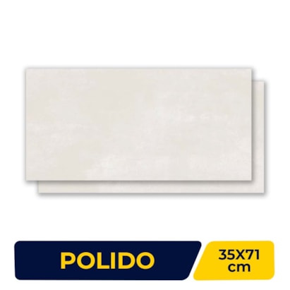 Revestimento Cerâmico Polido 35x71cm Caixa 2,00m² Duragres Alvorada Cinza Retificado