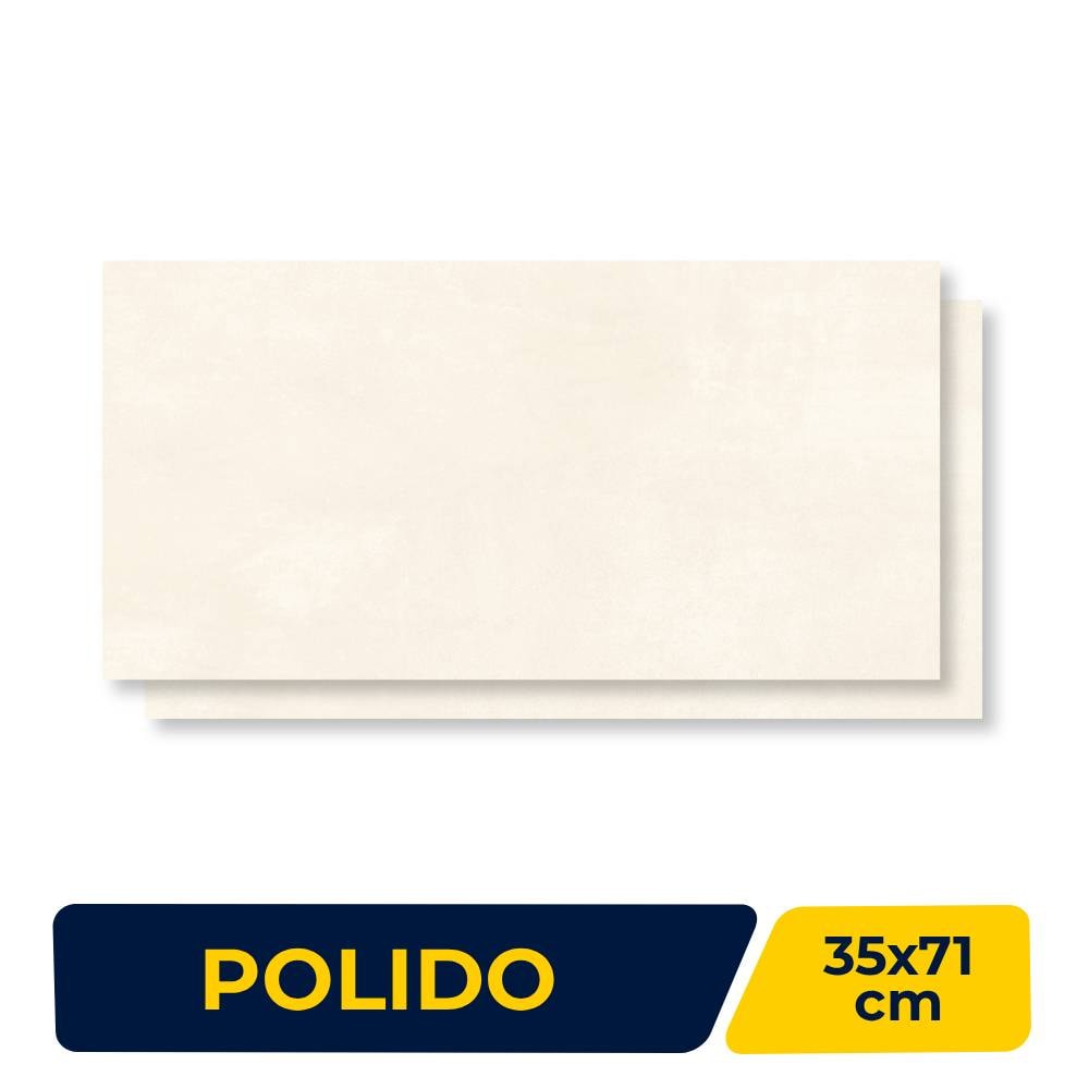 Revestimento Cerâmico Polido 35x71cm Caixa 2,50m² Duragres Alvorada Bege Retificado - 2989
