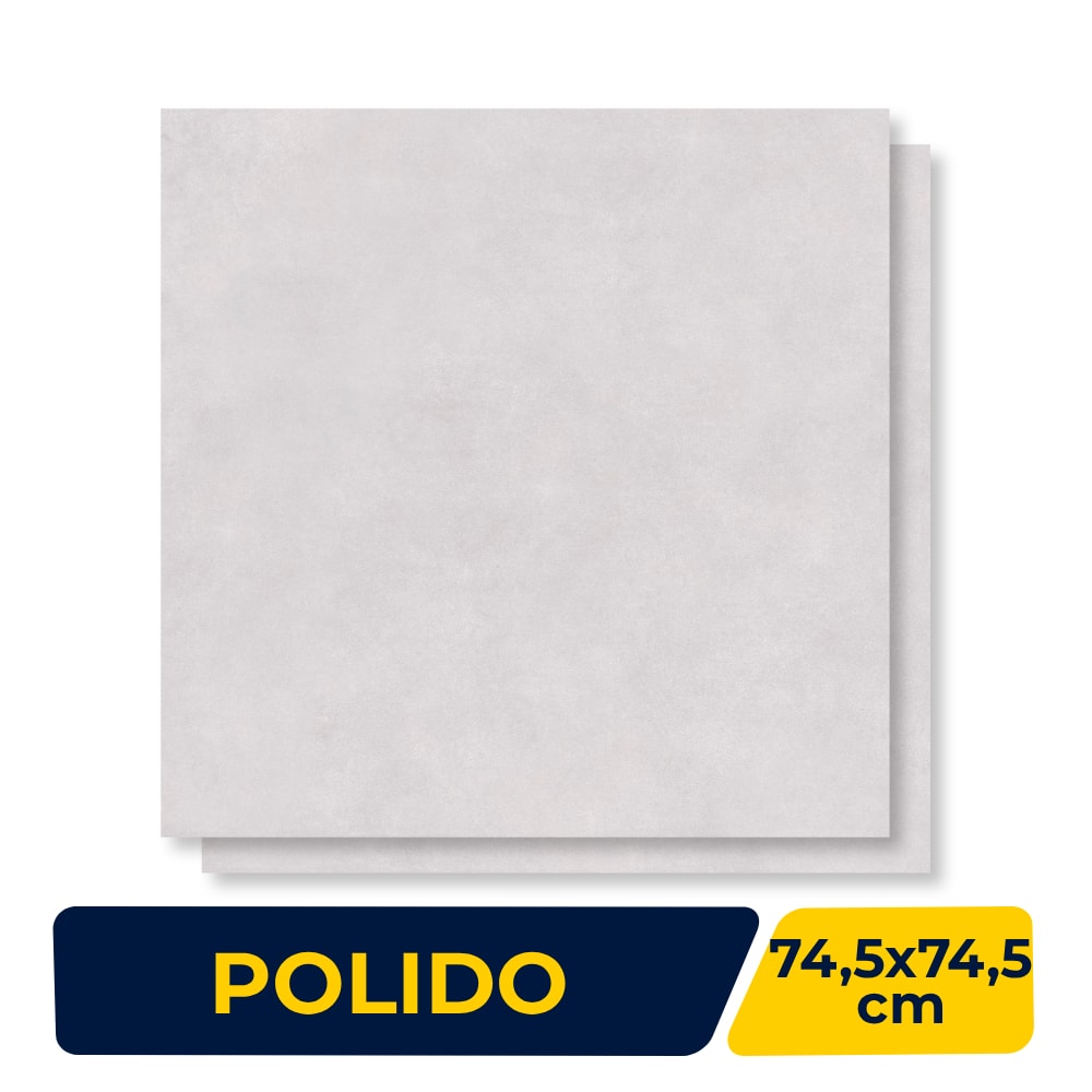 Revestimento Cerâmico Polido Incopisos 74,5x74,5cm Urban Silver Retificado - PR374000