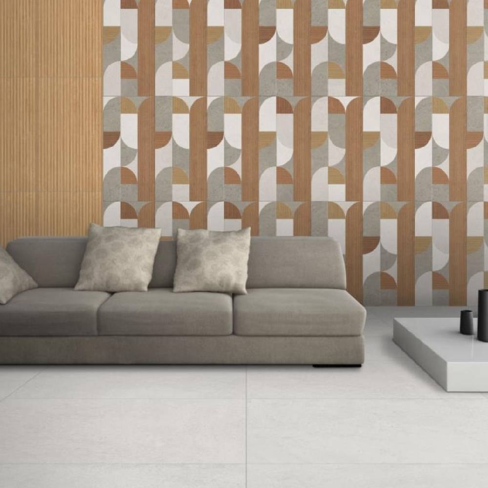 Revestimento de Parede Acetinado 37x76cm Caixa 1,97m² Karina Forma Retificado - 34017