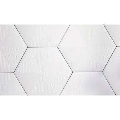 Revestimento de Parede Cerâmico Hexagonal 22,8x22,8cm Caixa 1,02m² Ceral Connect White - 108320185