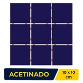 Revestimento de Parede Cerâmico Pastilha 10x10cm Caixa 2,07m² Ceral Azul Cobalto - 1870545