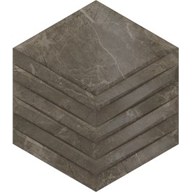 Revestimento de Parede Hexagonal 17,5x17,5cm Caixa 0,26m² Portinari Castellon Hexa BW MT - 6062168