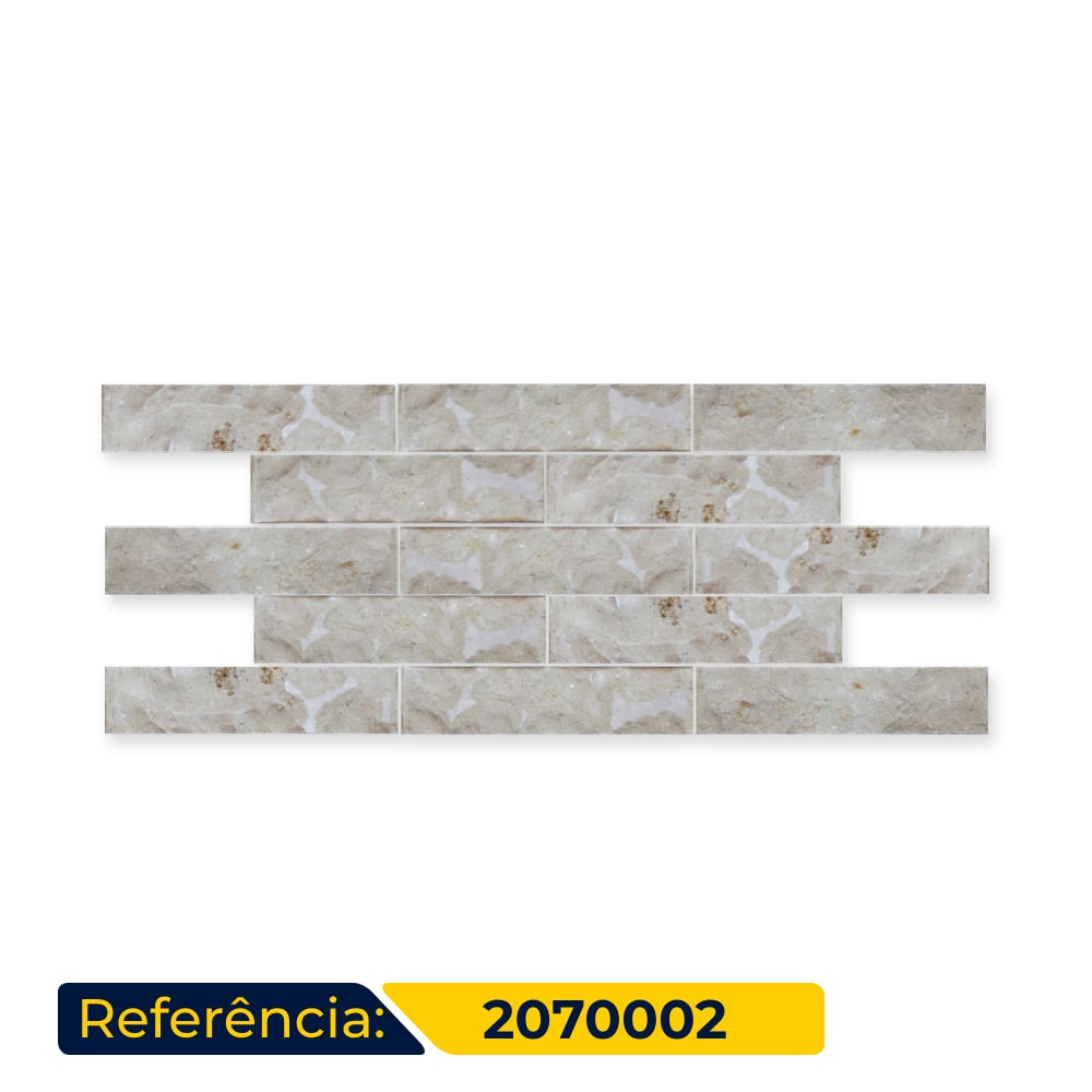 Revestimento de Parede Natural 7x30cm Caixa 0,21m² Ritallio Mattone Fendi - 2070002