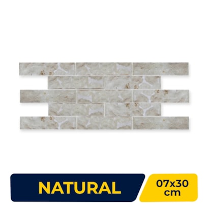 Revestimento de Parede Natural 7x30cm Caixa 0,21m² Ritallio Mattone Fendi Retificado - 2070002