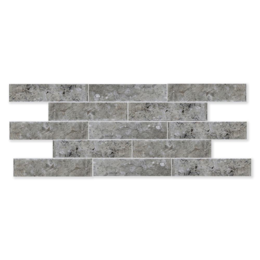 Revestimento de Parede Natural 7x30cm Caixa 0,21m² Ritallio Mattone Grigio - 2070004