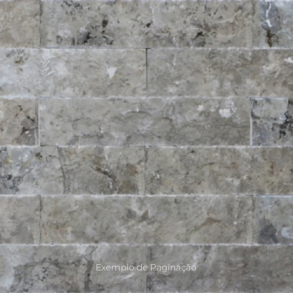 Revestimento de Parede Natural 7x30cm Caixa 0,21m² Ritallio Mattone Grigio Retificado - 2070004