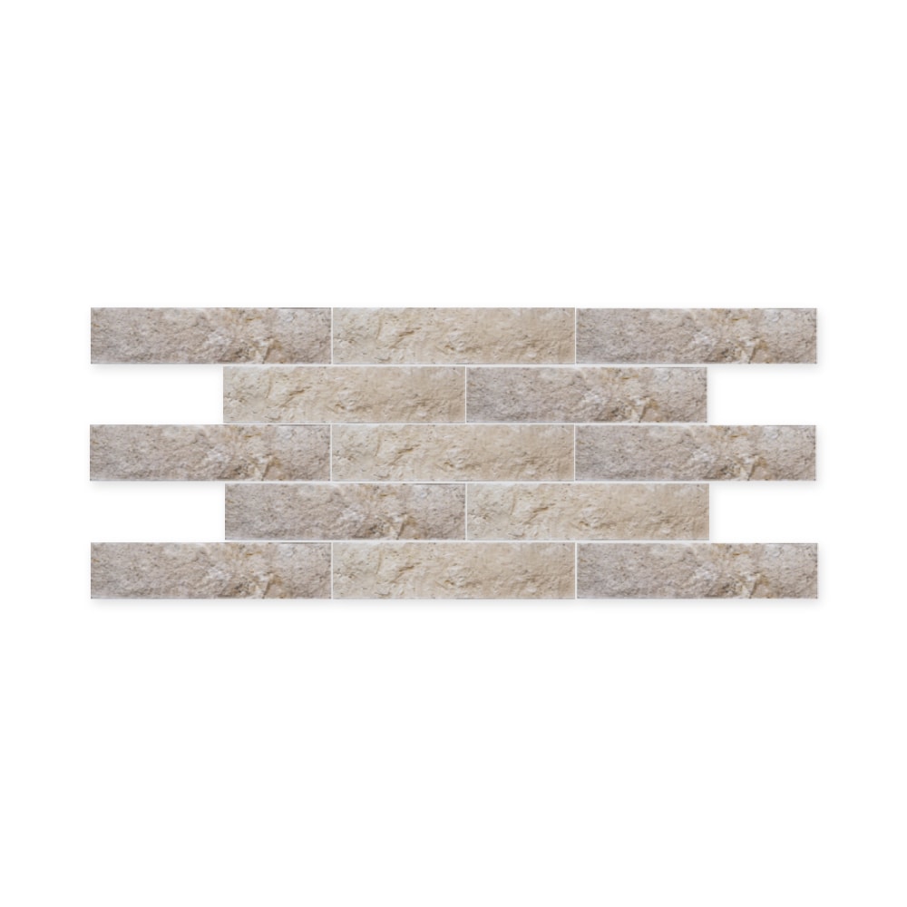 Revestimento de Parede Natural 7x30cm Caixa 0,21m² Ritallio Mattone Travertino - 2070006