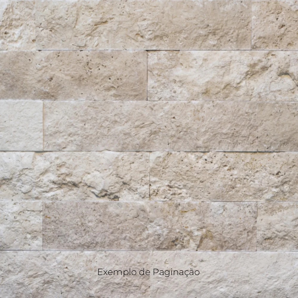 Revestimento de Parede Natural 7x30cm Caixa 0,21m² Ritallio Mattone Travertino Retificado - 2070006