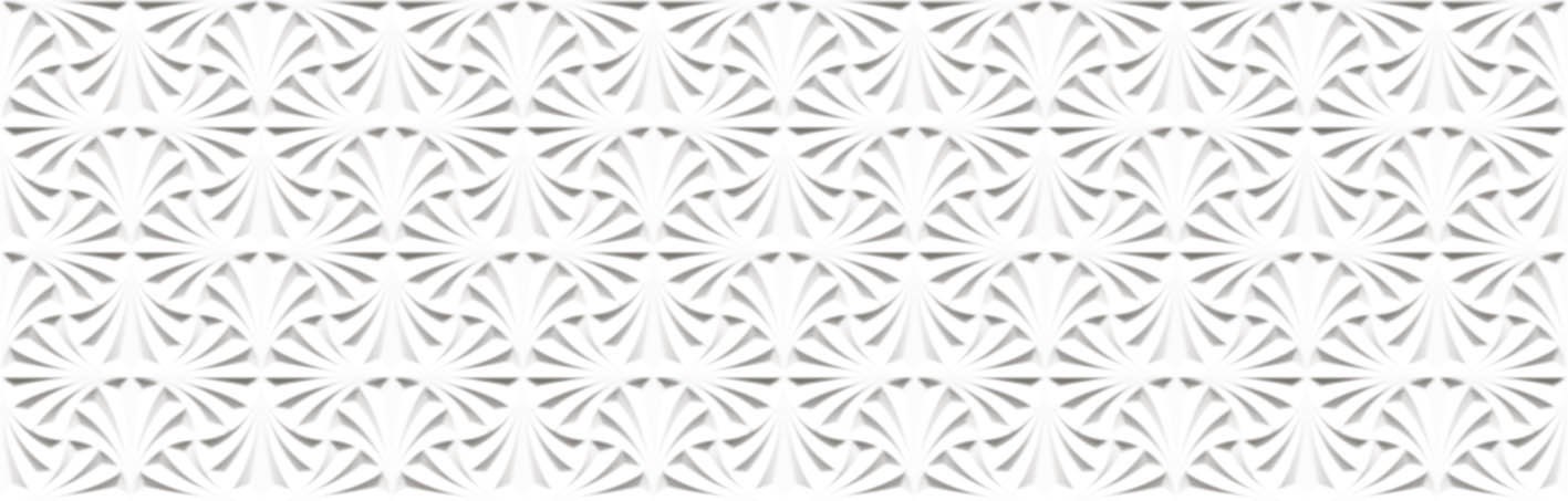 Revestimento de Parede Porcelanato Acetinado 32x100cm Caixa 1,28m² Ceusa Leque Branco Retificado - 5004341