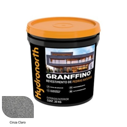 Revestimento de Pedras Naturais Granffino Hydronorth Cinza Claro 20kg - 00098066
