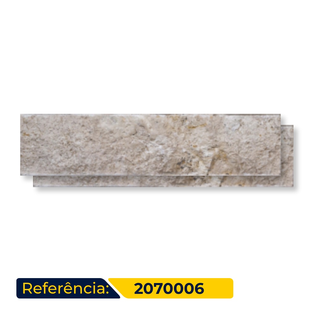 Revestimento Mármore 7x30cm Caixa 0,189m² Ritallio Mattone Travertino - 2070006