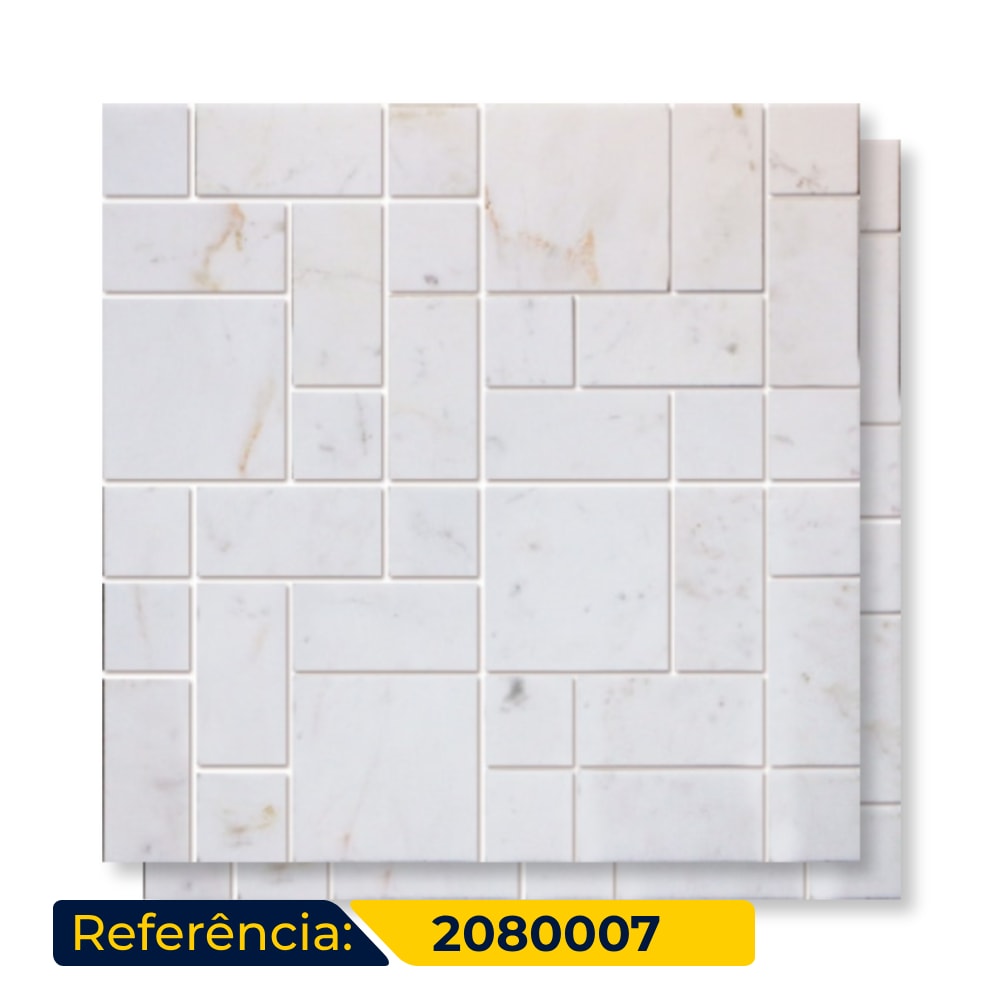 Revestimento Mármore Polido 28,5x28,5cm Ritallio Piastrella Bianco - 2080007
