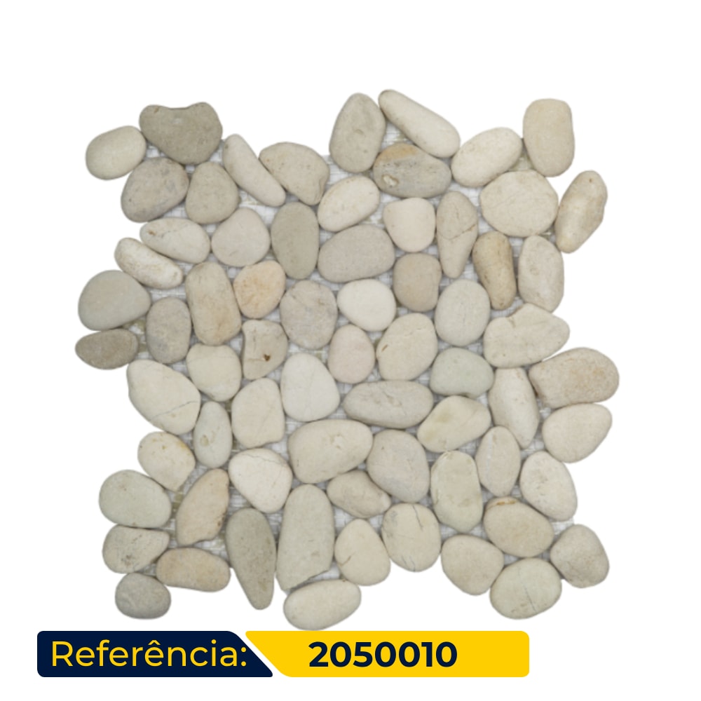Revestimento Natural Seixo 30x30cm Ritallio Bianco - 2050009
