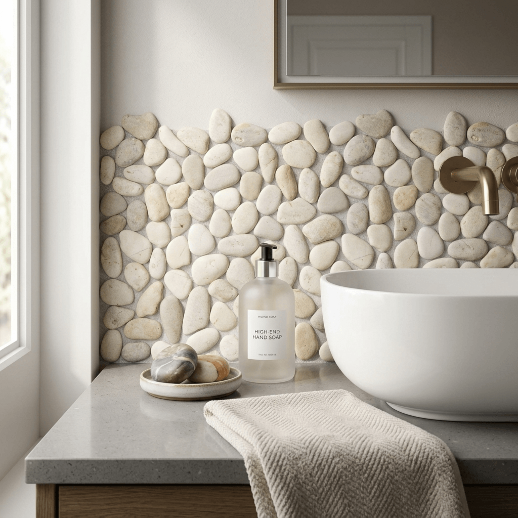 Revestimento Natural Seixo 30x30cm Ritallio Bianco - 2050009